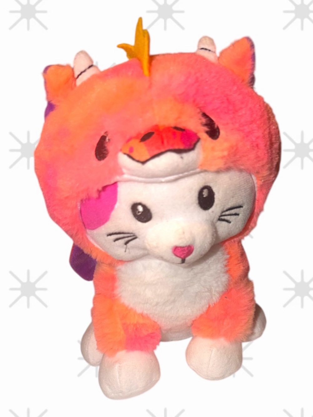 Peek-A-Boo Toys Kitty Cat Dragon Stuffed Plush Approx. 9"